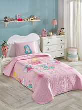 Voodikate Mijolnir Unicorn Dreams, 160 x 220 cm, sinine/valge/kollane
