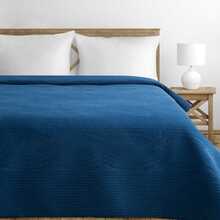 Voodikate Eurofirany Velvet2 NOO-03, 170 x 210 cm, tumesinine
