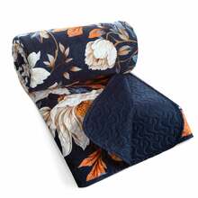 Voodikate Eurofirany Fiora NOY-01, 200 x 220 cm, tumesinine