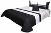 Voodikate NM45-A, 240 x 240 cm, valge/must