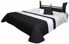 Voodikate NM45-A, 240 x 240 cm, valge/must