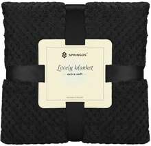 Pleed Springos Lovely Blankets, 150 x 200 cm, must