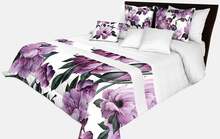 Voodikate Mariall NMR-021, 260 cm x 240 cm, valge/roheline/lilla