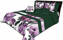 Voodikate Mariall NMR-019, 240 cm x 240 cm, valge/tumeroheline/lilla