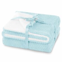 Pleed Amelia Home Shleepy, 220 x 240 cm, helesinine/valge
