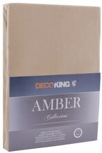 Voodilina DecoKing Amber, 160 x 200 cm, kummiga, cappuccino