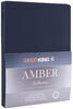 Voodilina DecoKing Amber, 120 x 200 cm, tumesinine, kummiga
