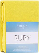 Kummiga voodilina AmeliaHome Ruby, 220 x 200 cm, kollane