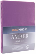 Voodilina DecoKing Amber, 140 x 200 cm, kummiga, lilla