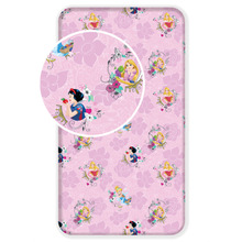Kummiga voodilina Jerry Fabrics Princesses Pink 02, 90 x 200 cm, roosa