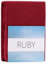 Voodilina kummiga AmeliaHome Ruby, 140 x 200 cm, tumepunane