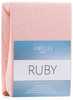 Kummiga voodilina AmeliaHome Ruby, 120 x 200 cm, puuderroosa