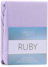 Kummiga voodilina AmeliaHome Ruby, 240 x 220 cm, lilla