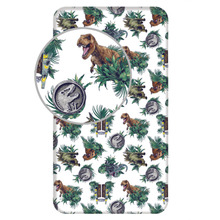 Kummiga aluslina Jerry Fabrics Jurassic World Roar, 90 x 200 cm, pruun/valge/roheline