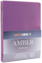 Voodilina DecoKing Amber, 160 x 200cm, kummiga, lilla