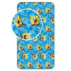 Kummiga voodilina Jerry Fabrics Sponge Bob Blue 19FT050, 90 x 200 cm, sinine/kollane