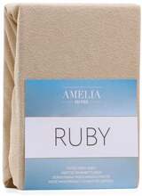 Kummiga voodilina AmeliaHome Ruby, 200 x 200 cm, liivakarva pruun