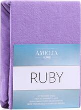Voodilina kummiga AmeliaHome Ruby, 90 x 200 cm, lilla