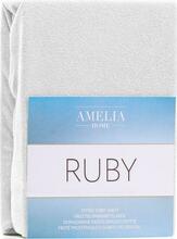 Kummiga voodilina AmeliaHome Ruby, 200 x 200 cm, valge