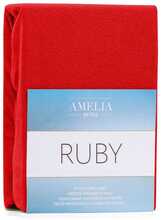 Kummiga voodilina AmeliaHome Ruby, 160 x 200 cm, punane