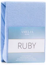 Voodilina Restilo Ruby, 80-90 x 200 cm, kummiga, helesinine