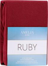 Kummiga voodilina AmeliaHome Ruby, 220 x 200 cm, punane