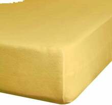 Kummiga voodilina Design 91 D91, 90 x 200 cm, sinep