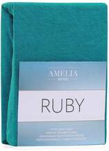 Voodilina AmeliaHome Ruby, 90 x 200 cm, kummiga, türkiissinine