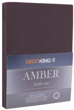 Voodilina DecoKing Amber, 90 x 200 cm, kummiga, tumepruun