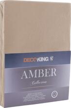 Kummiga voodilina DecoKing Amber, 120 x 200 cm, cappuccino
