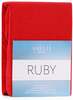 Voodilina kummiga AmeliaHome Ruby, 200 x 180 cm, punane