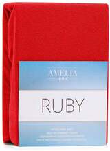 Voodilina kummiga AmeliaHome Ruby, 200 x 180 cm, punane
