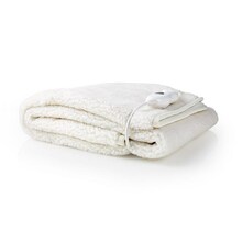 Soojendusega tekk Nedis PEBL120CWT1, 150 x 80 cm, valge