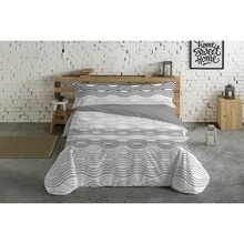 Voodipesukomplekt Hosteline Mojacar, 150 cm, hall, 3 osa