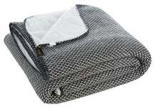 Pleed Eurofirany Blanket/Panda/Czar+B, 150 x 200 cm, valge/must