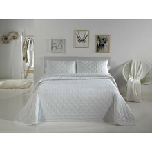 Voodikate Pierre Cardin DOTS valge voodi 150, 3-osaline