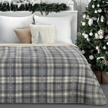 Voodikate Eurofirany SW/SANTA/K/02, 200 x 220 cm, sinine/valge/hall