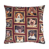 Dekoratiivpadi Home4you Holly, 45 x 45 cm, koerad raamis
