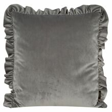 Dekoratiivpadjapüür Eurofirany Velvet, 45 x 45 cm, hõbe