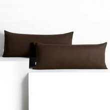 Dekoratiivpadjapüür DecoKing Amber, 40 x 120 cm, tumepruun, 2 tk