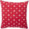 Dekoratiivpadi Home4you Holly 443, 45 x 45 cm, valge/punane