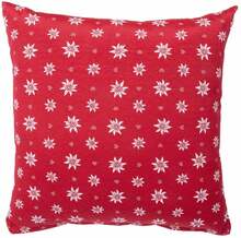 Dekoratiivpadi Home4you Holly 443, 45 x 45 cm, valge/punane