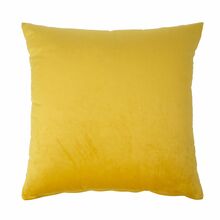 Dekoratiivpadi Home4you Velvet 2, 45 x 45 cm, kollane