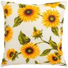 Dekoratiivpadi Home4you Loneta New 424, 50 x 50 cm, valge/roheline/oranž
