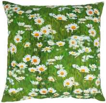 Dekoratiivpadi Home4you Holly, 45 x 45 cm, valge/roheline