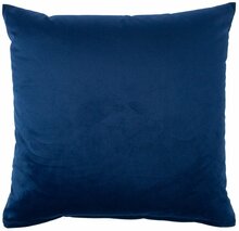 Dekoratiivpadi Home4you Velvet 2, 45 x 45 cm, tumesinine