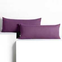 Dekoratiivpadja kate DecoKing Amber, 40 x 120 cm, lilla, 2 tk