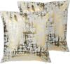 Dekoratiivpatjade komplekt Beliani Gardenia, 45 x 45 cm, kuldne, 2 tk