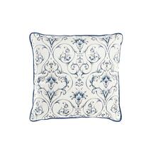 Dekoratiivpadi DKD Home Decor, 45 x 10 x 45 cm, sinine, valge