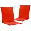 Aiamööbli toolipadjad Dkd Home Decor, 100 x 50 x 3 cm, punased, 2 tk